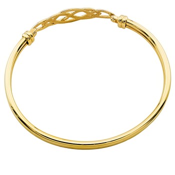 9ct gold 6.9g Hook Bangle